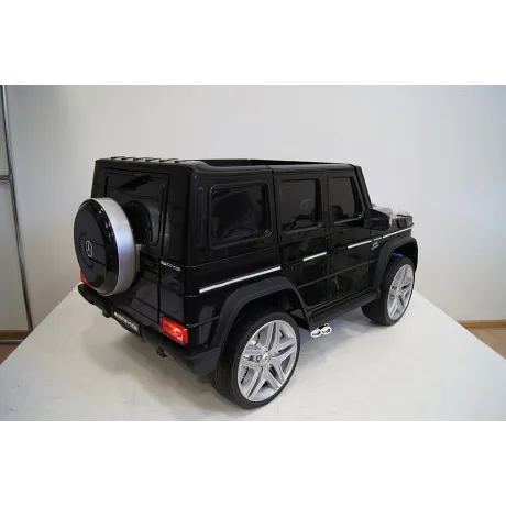 Электромобиль RiverToys Mercedes-Benz G65 AMG черный - Фото 11