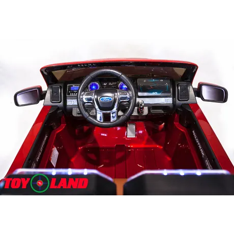 Электромобиль ToyLand Ford Ranger 2017 4x4 красный - Фото 8