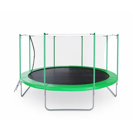 Батут DFC 14FT green с внутренней защитной сеткой - Фото 4