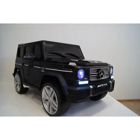 Электромобиль RiverToys Mercedes-Benz G65 AMG черный - Фото 8