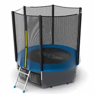 Каркасный батут EVO JUMP External 6ft (Blue) с внешней сеткой и лестницей + нижняя сеть