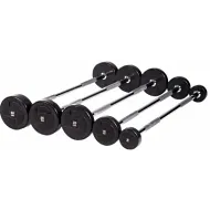 Набор прямых штанг PROFI-FIT, 10-30 кг, шаг 5 кг