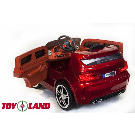 Электромобиль ToyLand BMW X5 красный - Фото 6