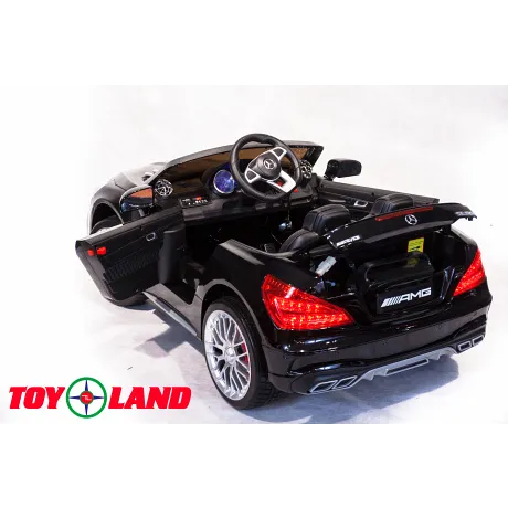 Электромобиль ToyLand Mercedes-Benz SL65 AMG черный - Фото 6