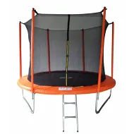 Уличный батут SportElite 3,05м MZ-10FT-O с защитной сеткой внутрь и лестницей