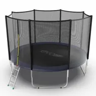 Батут с внешней сеткой и лестницей EVO JUMP External 12ft (Blue)
