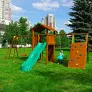 Детские городки Jungle Cottage + Climb Module X'tra + Рукоход с качелей + Rock - Фото 2