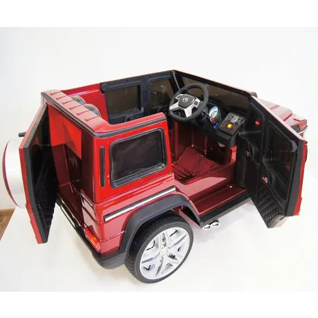 Электромобиль RiverToys Mercedes-Benz G65 AMG вишневый глянец - Фото 31