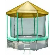 Батут Optifit Like Green 14ft с желтой крышей