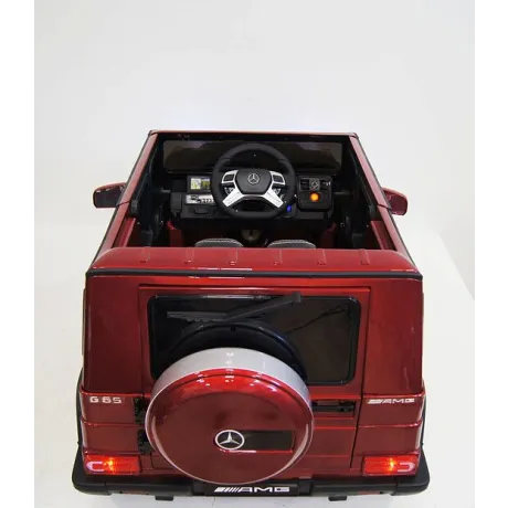 Электромобиль RiverToys Mercedes-Benz G65 AMG вишневый глянец - Фото 28