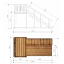 Зимняя деревянная горка Савушка "Зима wood-3" - Фото 6